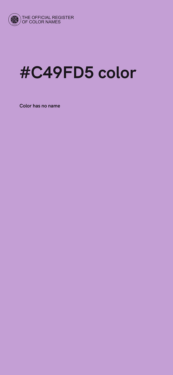 #C49FD5 color image