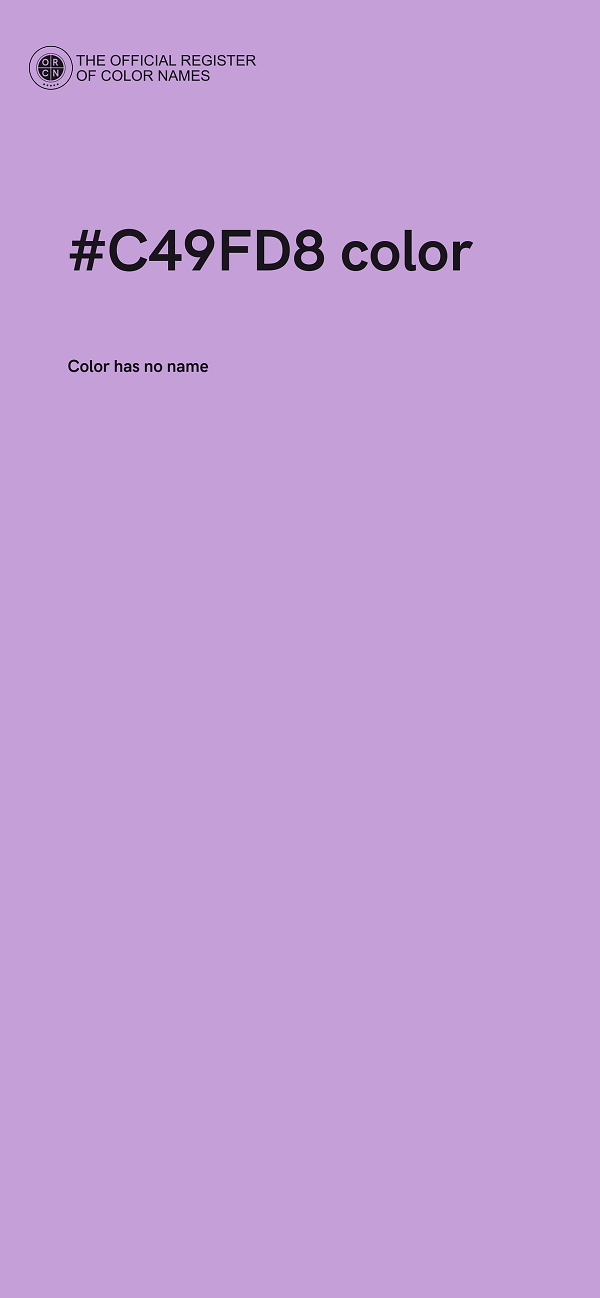#C49FD8 color image