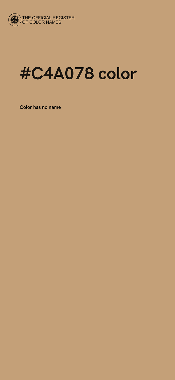 #C4A078 color image