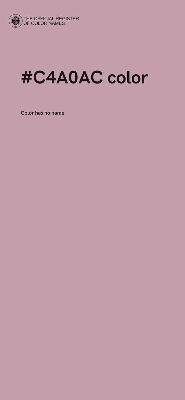 #C4A0AC color image