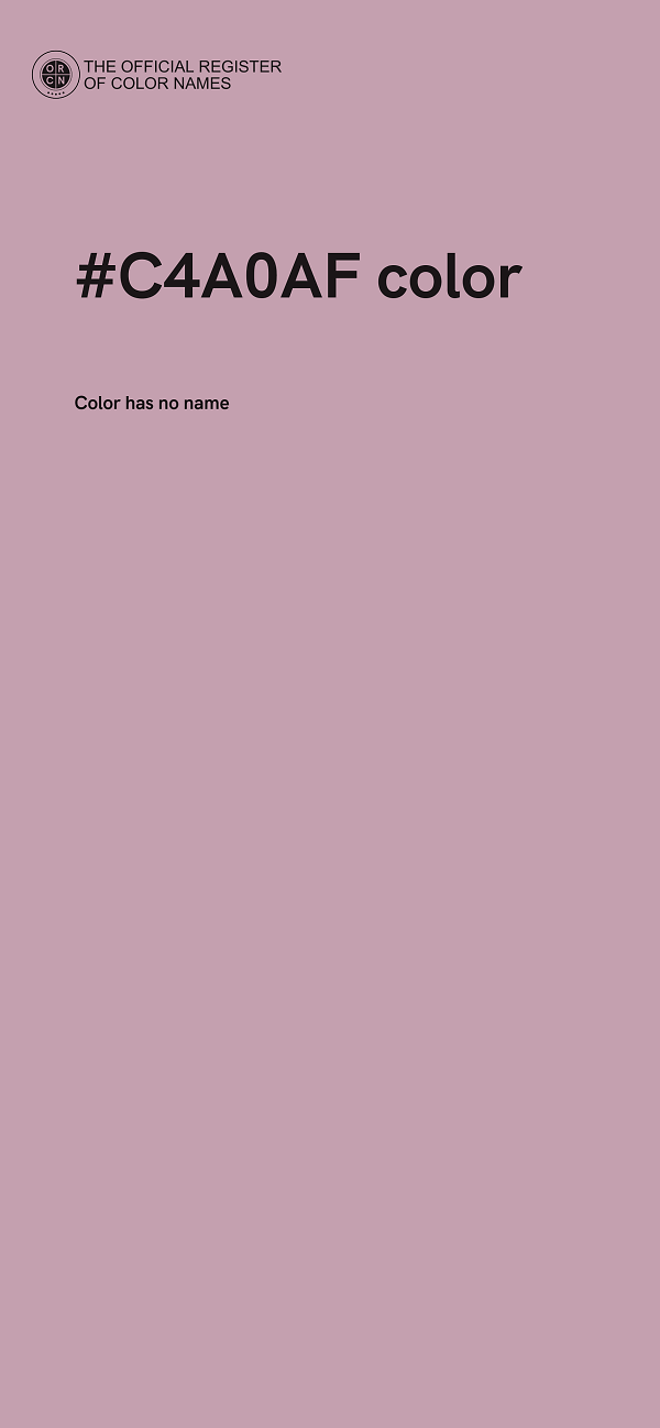 #C4A0AF color image