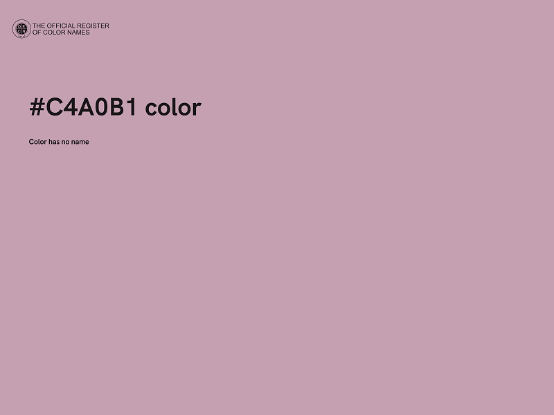 #C4A0B1 color image