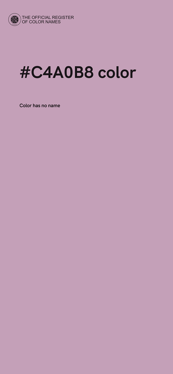 #C4A0B8 color image