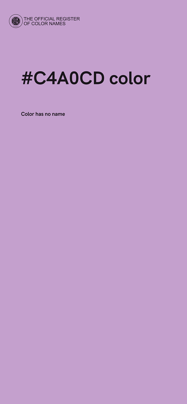 #C4A0CD color image