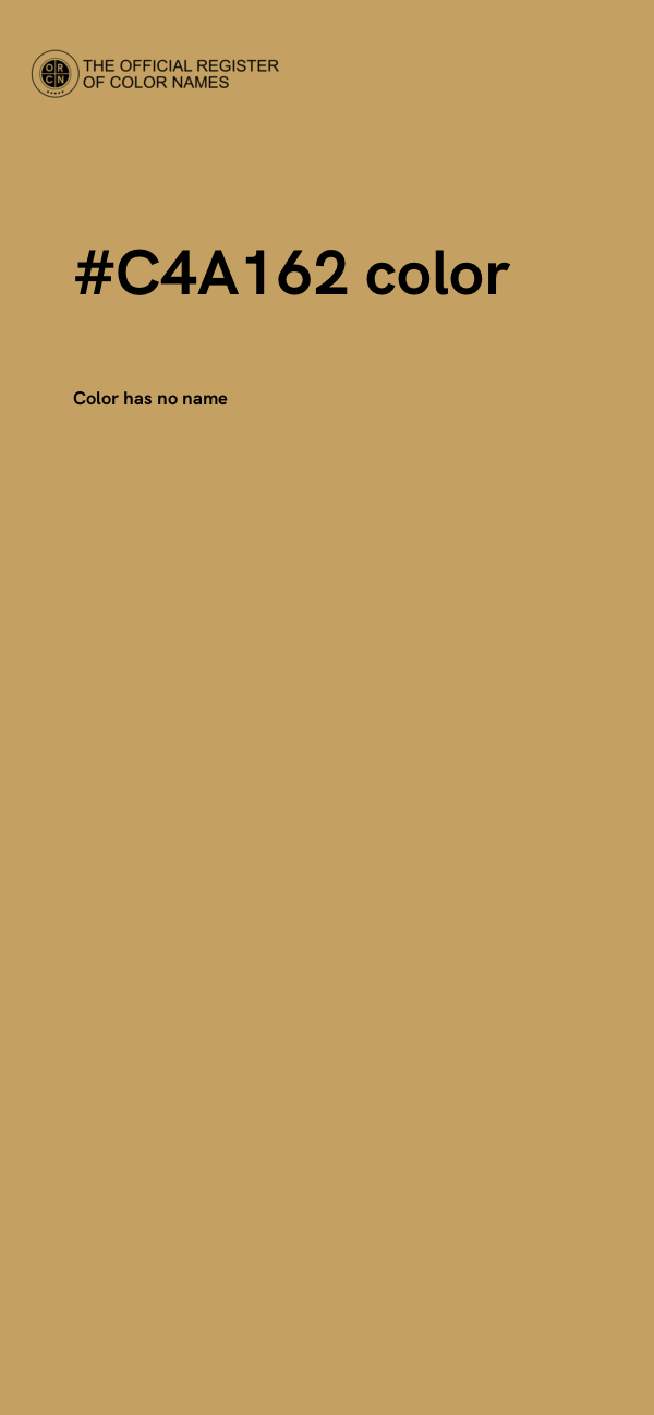 #C4A162 color image