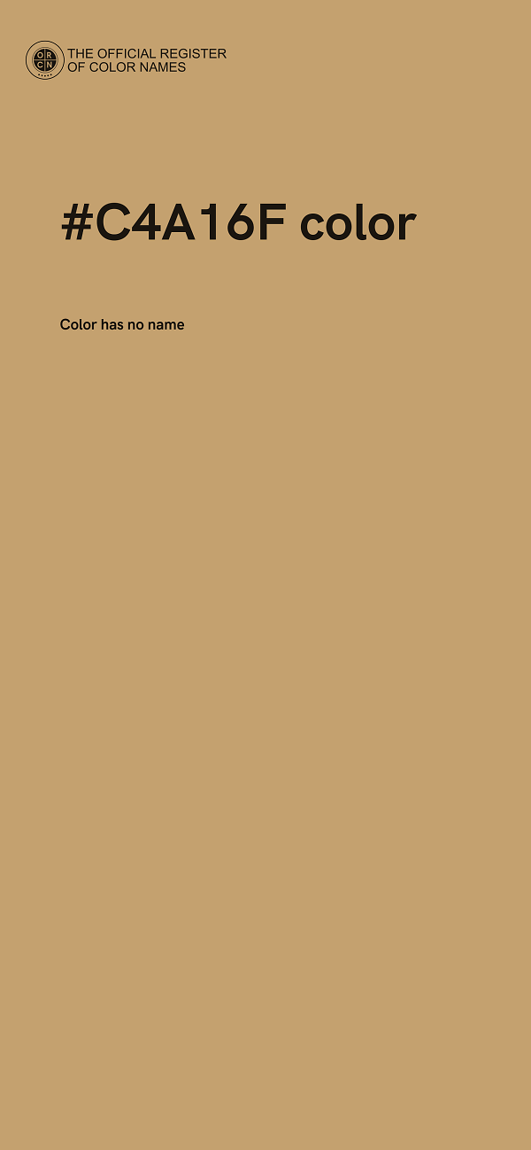 #C4A16F color image