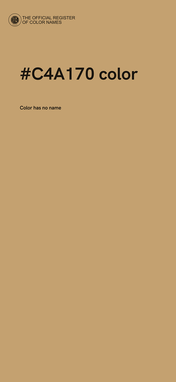 #C4A170 color image