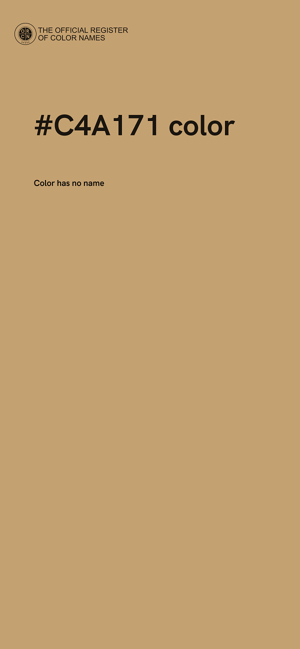 #C4A171 color image