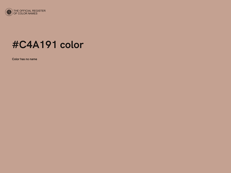 #C4A191 color image