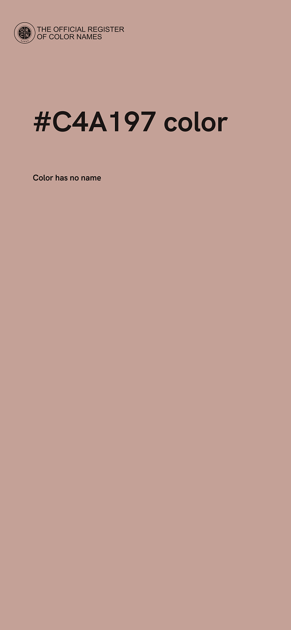#C4A197 color image
