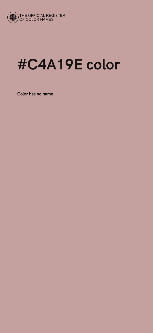 #C4A19E color image