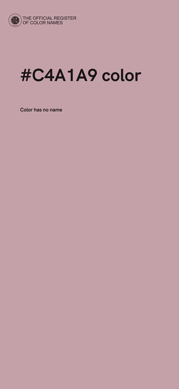 #C4A1A9 color image