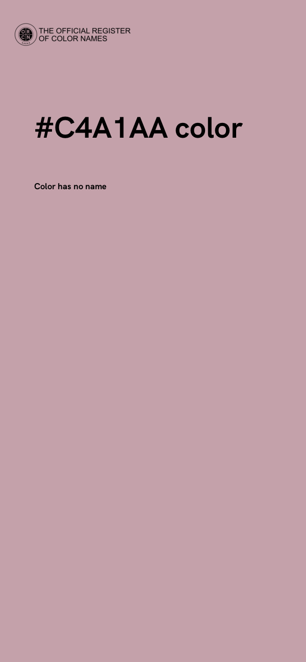 #C4A1AA color image