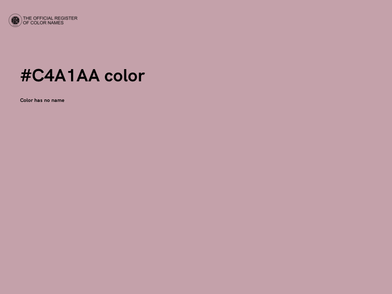 #C4A1AA color image