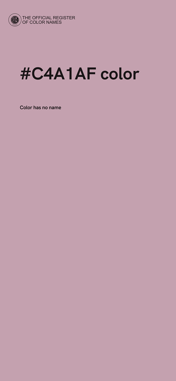 #C4A1AF color image