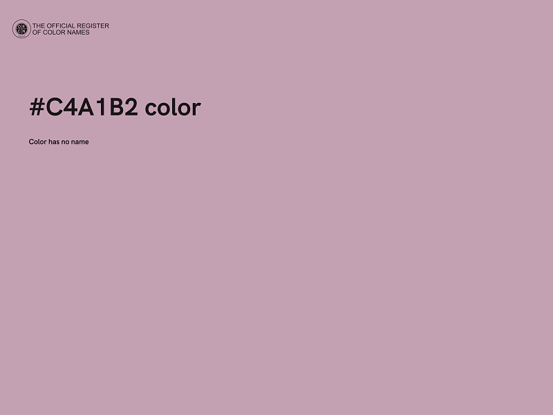 #C4A1B2 color image