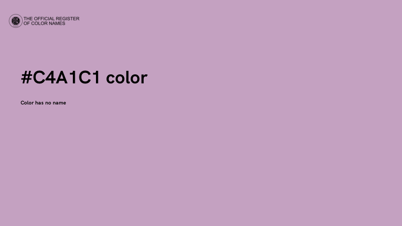 #C4A1C1 color image