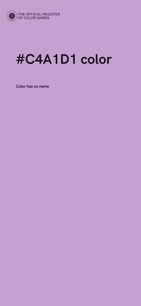 #C4A1D1 color image