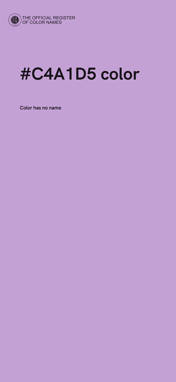 #C4A1D5 color image