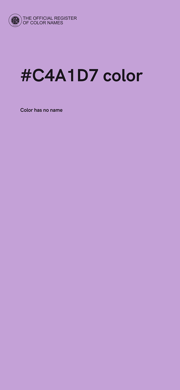 #C4A1D7 color image