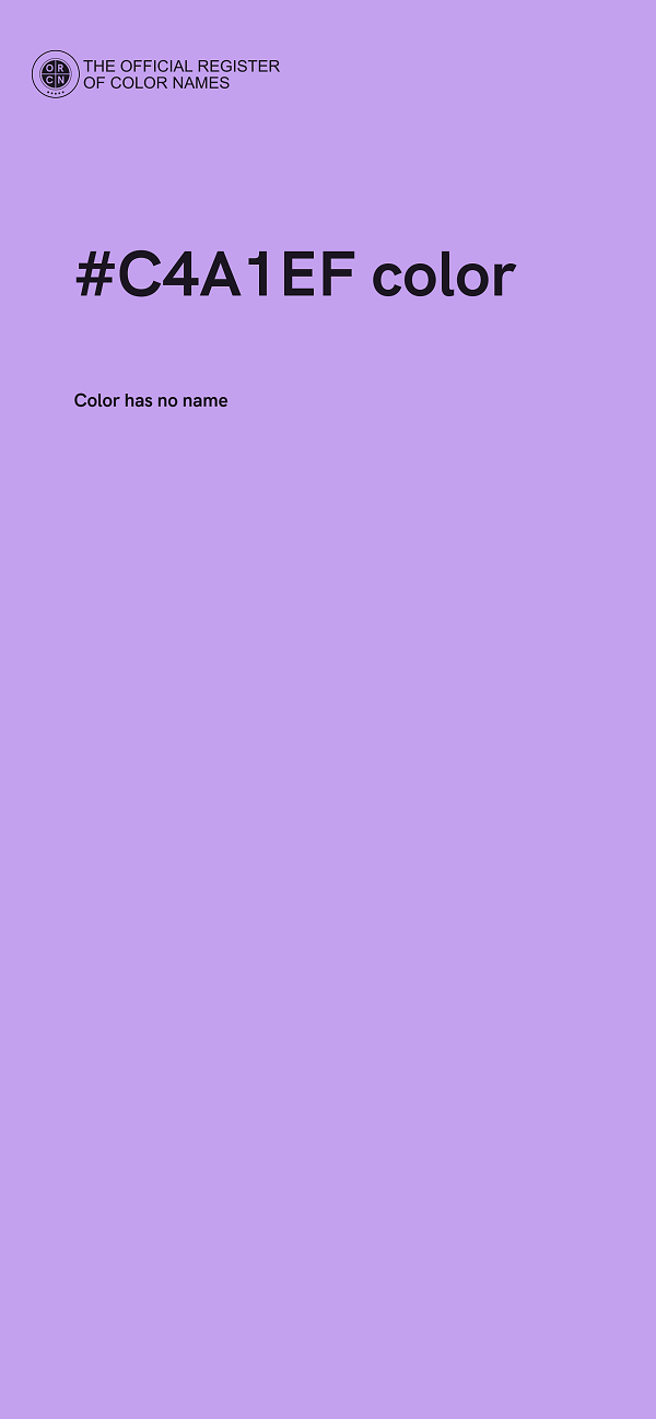 #C4A1EF color image