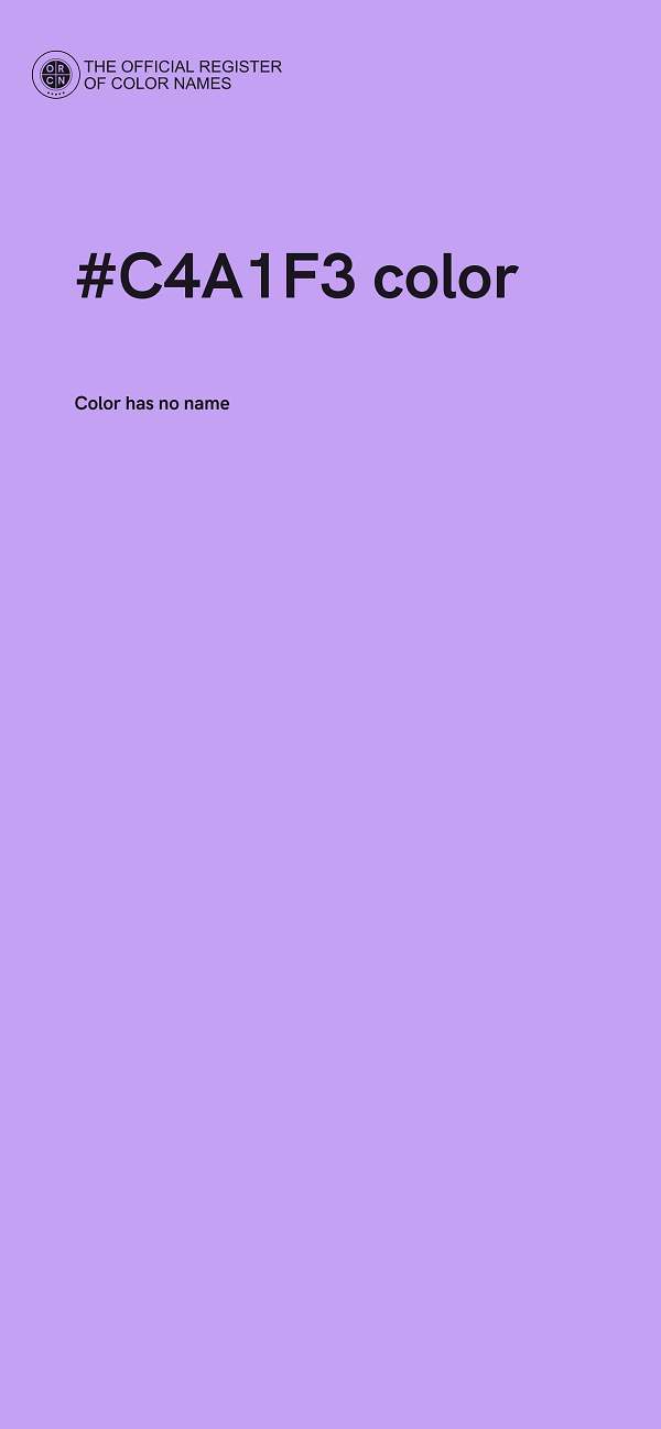 #C4A1F3 color image