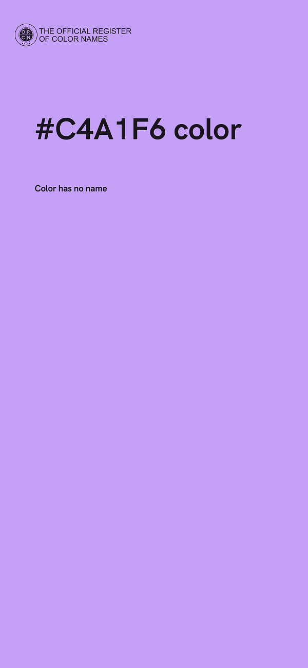 #C4A1F6 color image