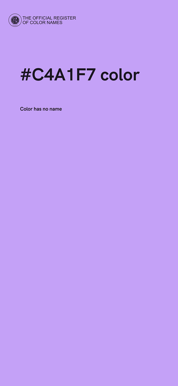 #C4A1F7 color image
