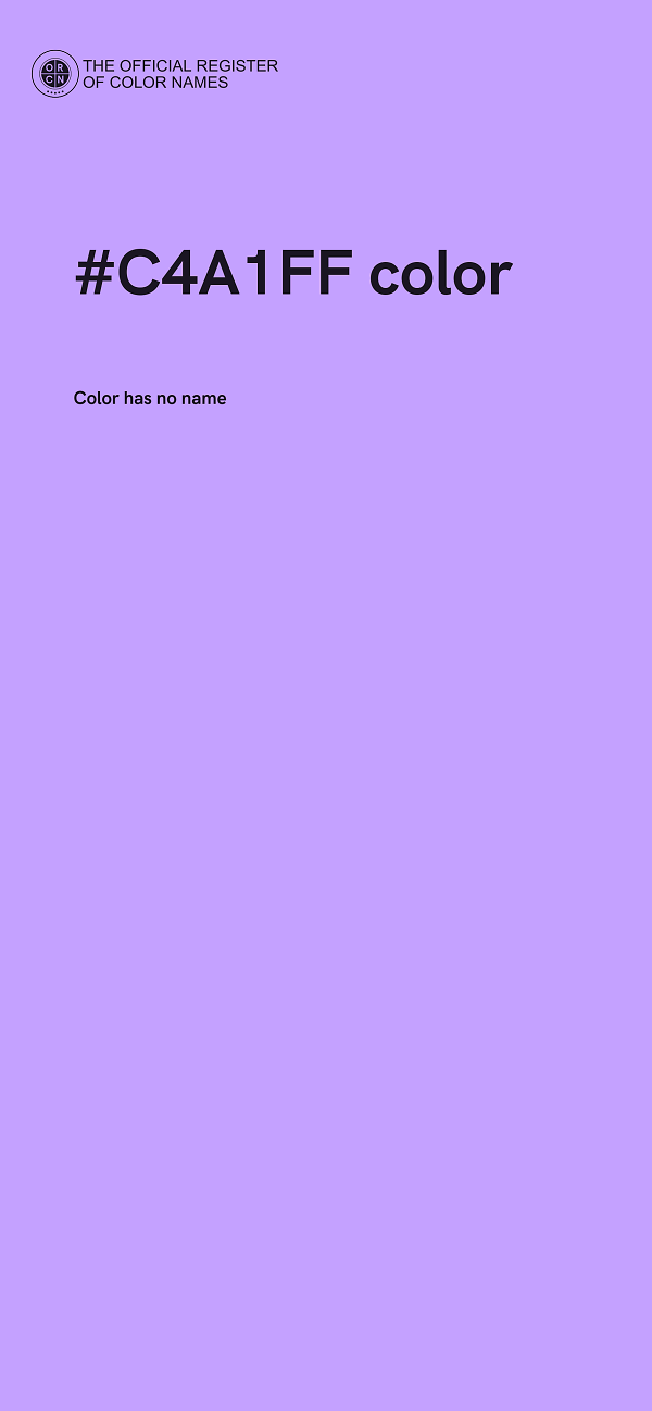 #C4A1FF color image