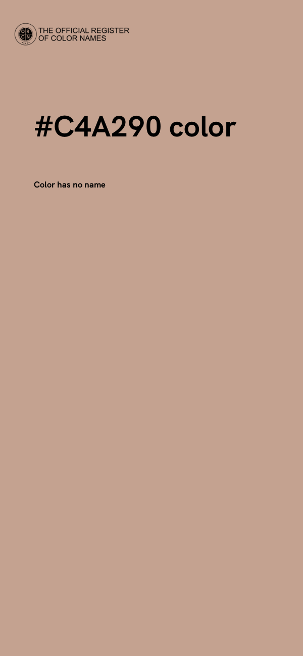 #C4A290 color image