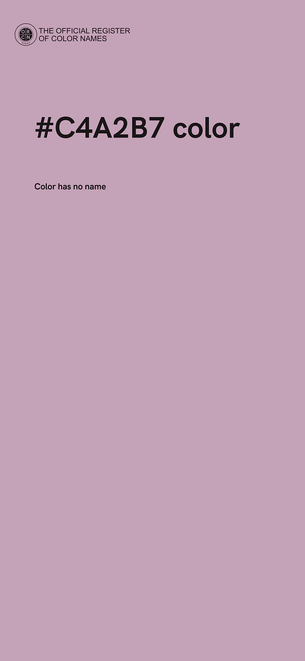 #C4A2B7 color image