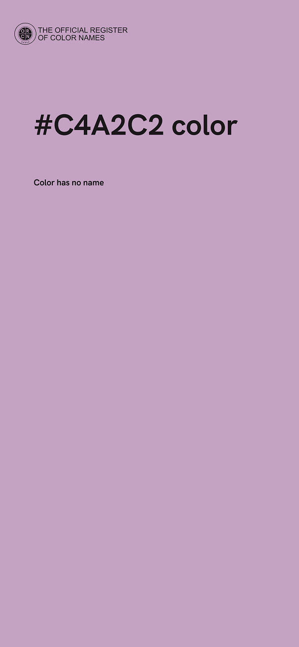 #C4A2C2 color image