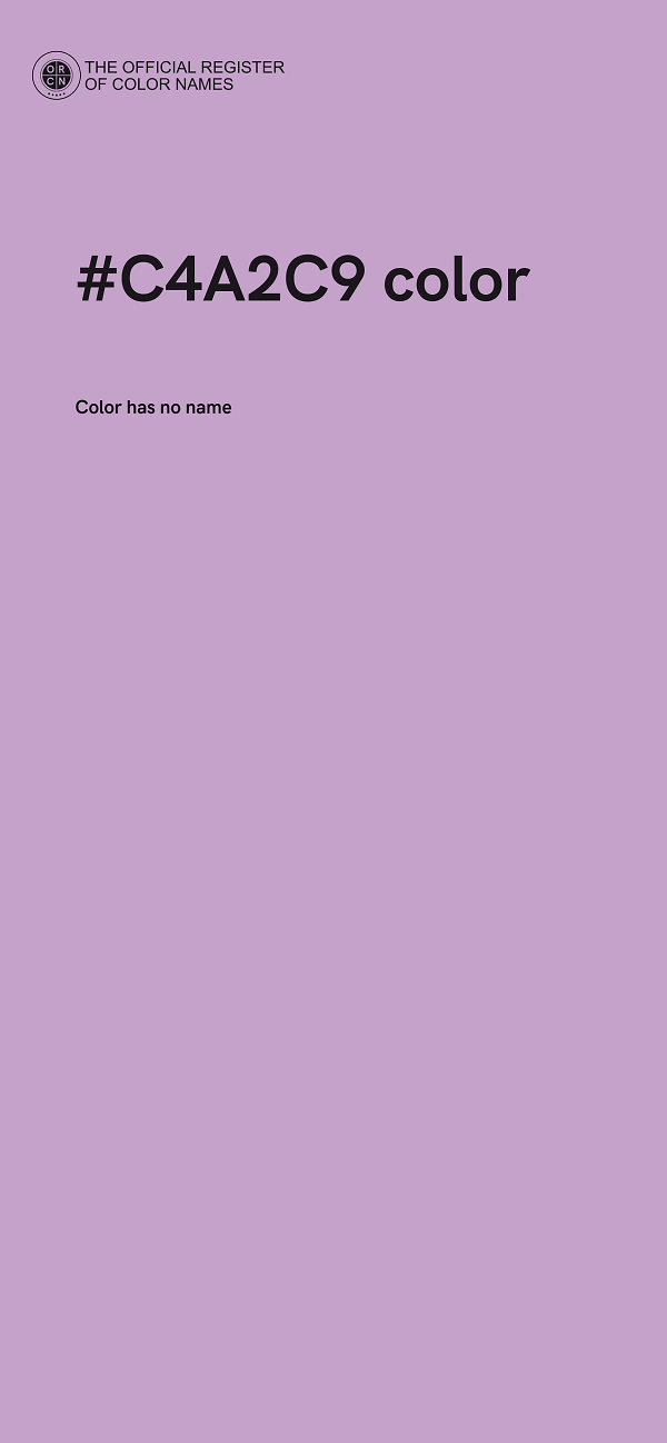 #C4A2C9 color image