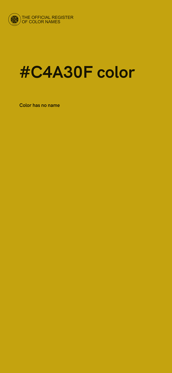 #C4A30F color image