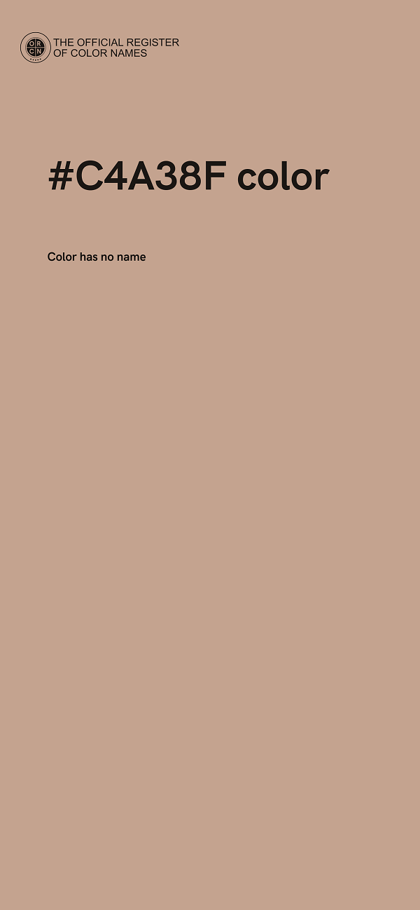 #C4A38F color image