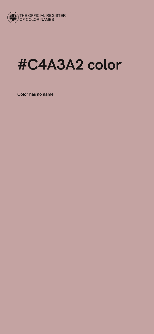 #C4A3A2 color image