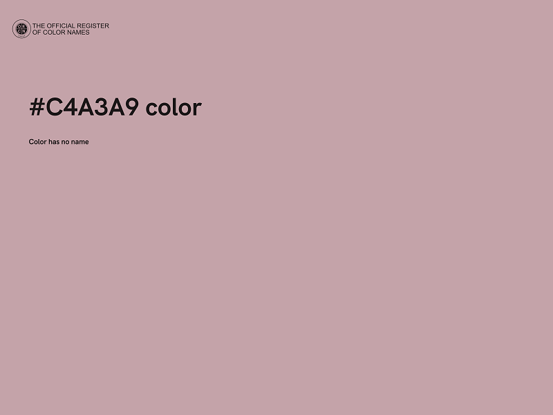 #C4A3A9 color image