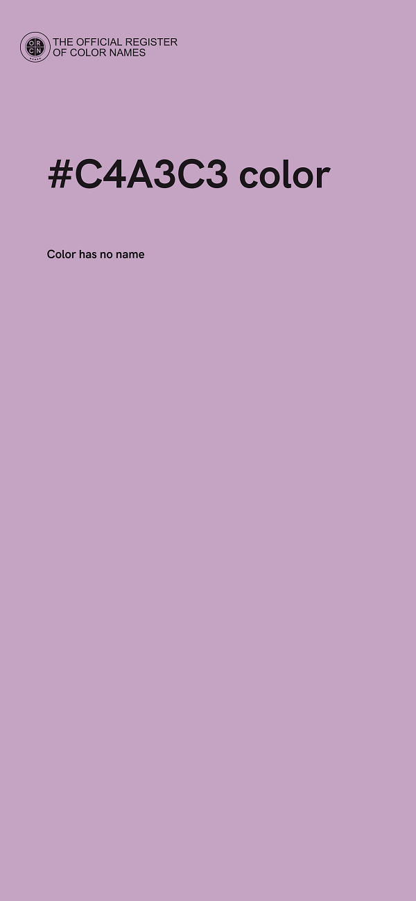 #C4A3C3 color image