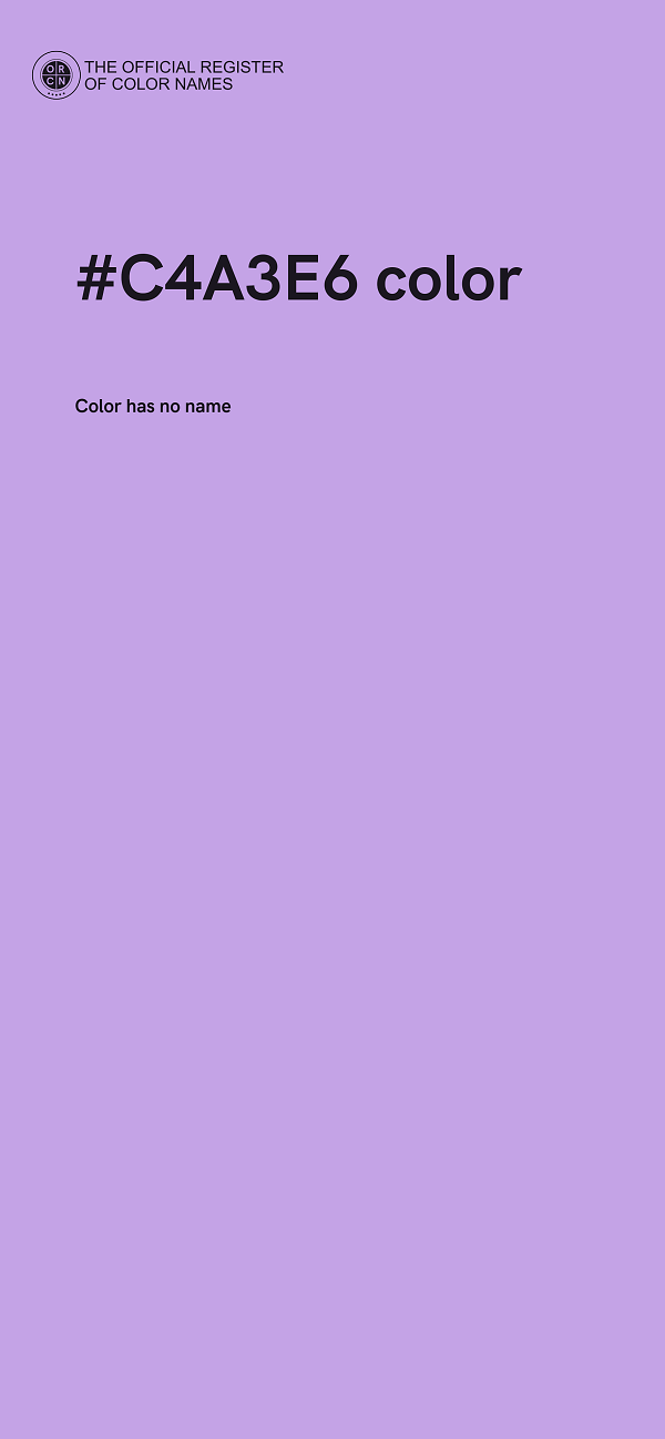 #C4A3E6 color image