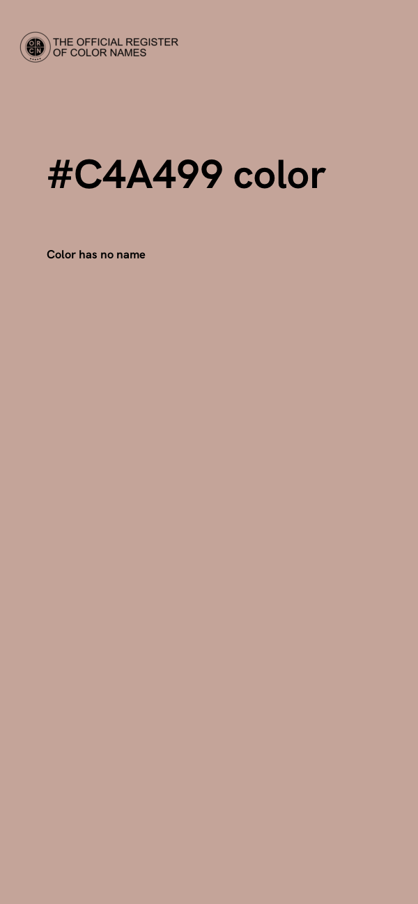 #C4A499 color image