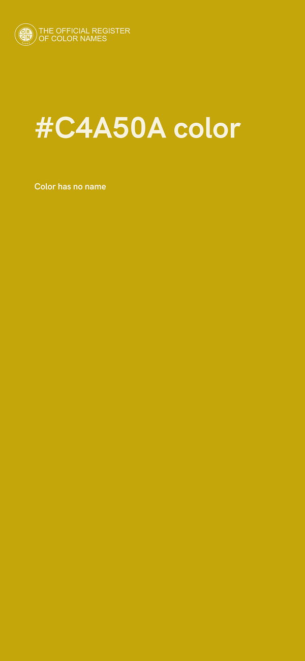 #C4A50A color image