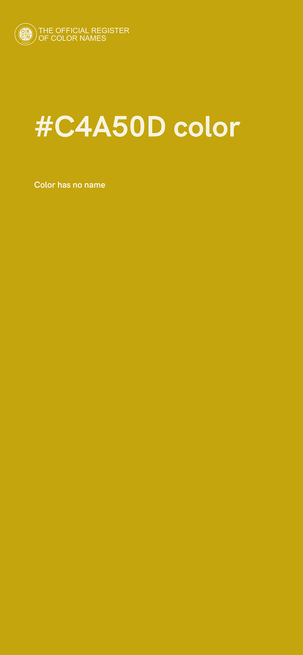 #C4A50D color image