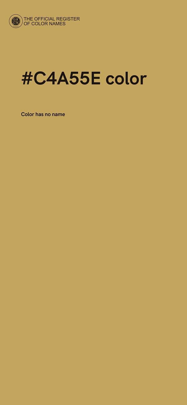 #C4A55E color image