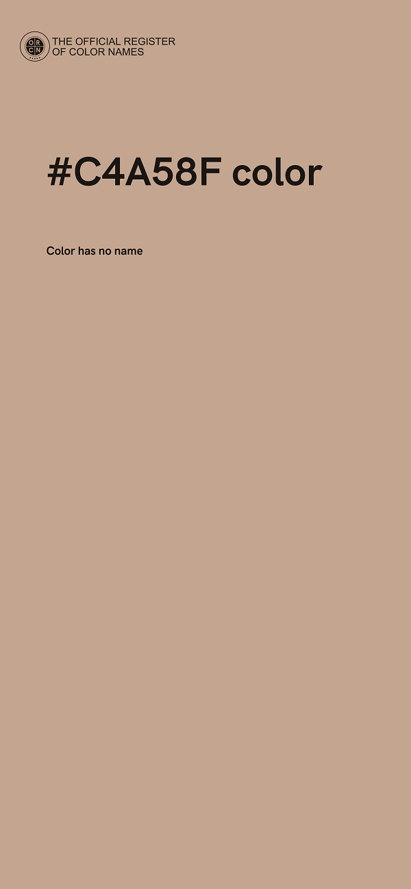 #C4A58F color image