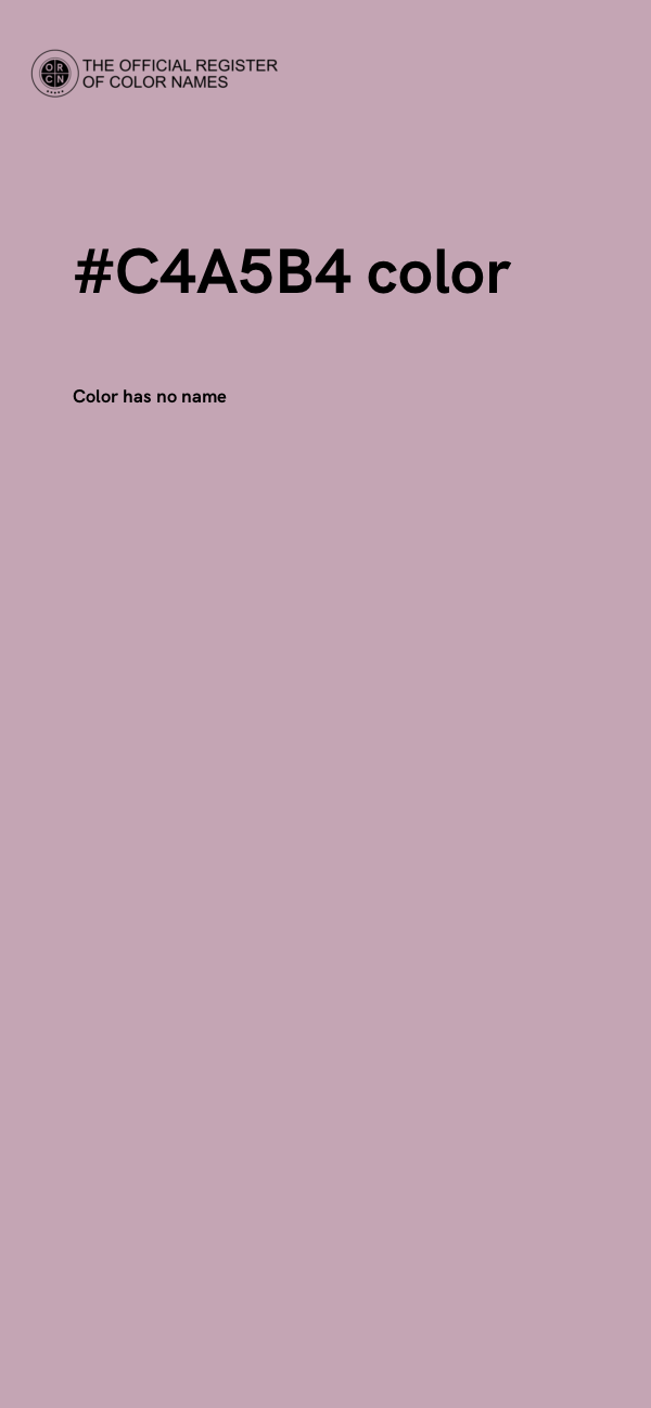 #C4A5B4 color image