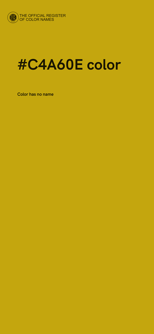 #C4A60E color image