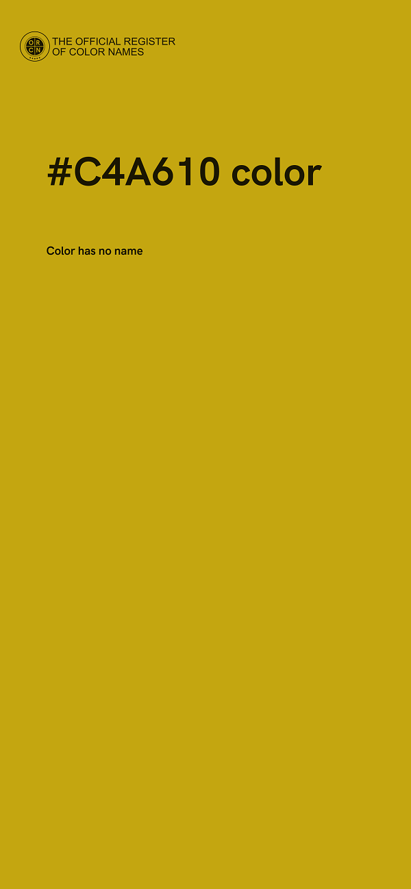 #C4A610 color image