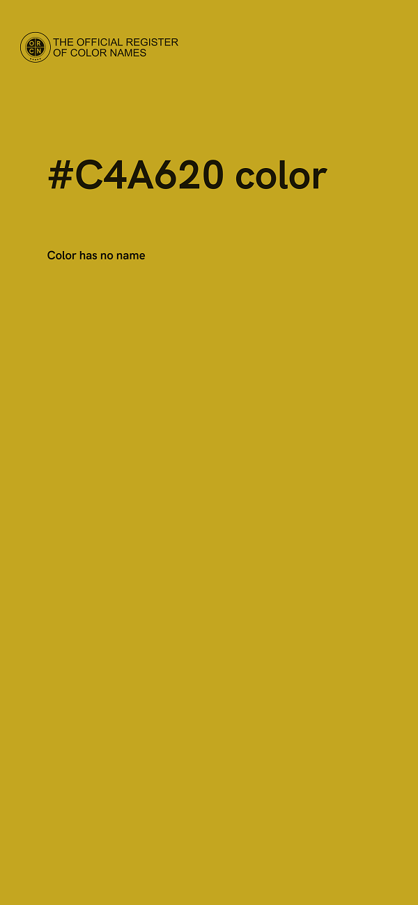 #C4A620 color image