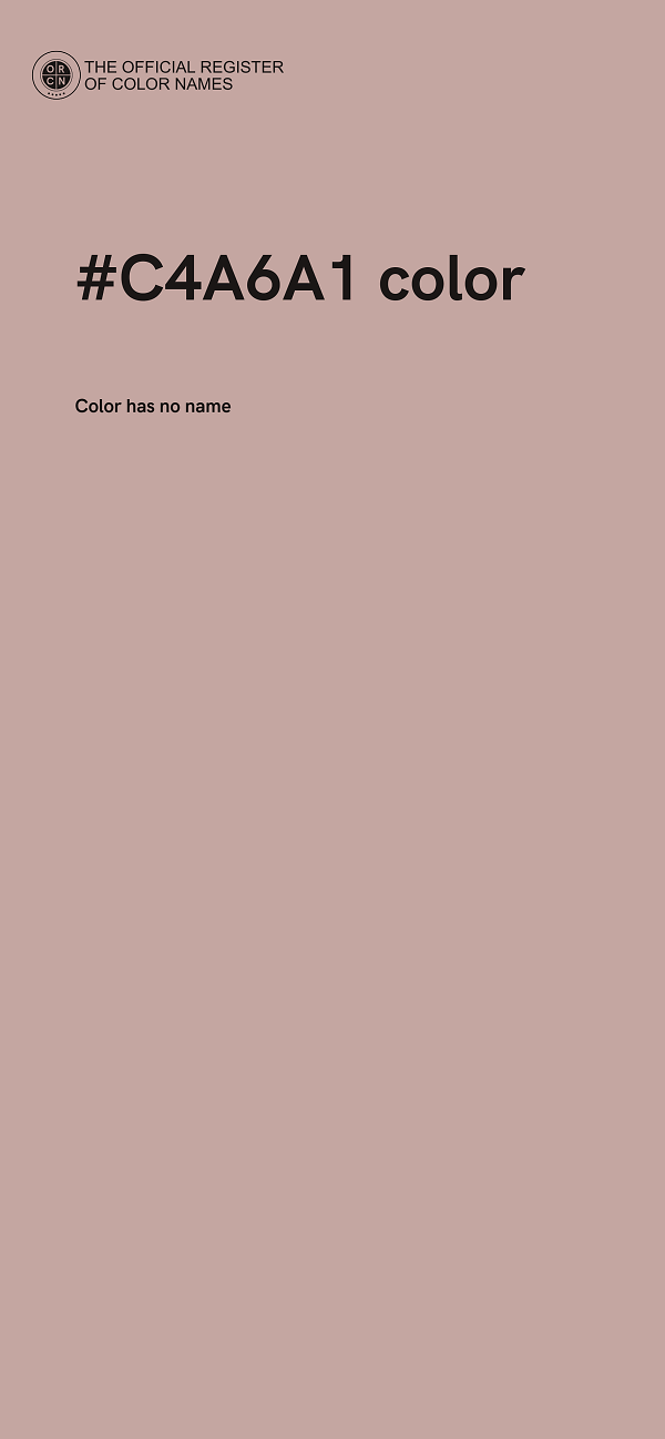 #C4A6A1 color image