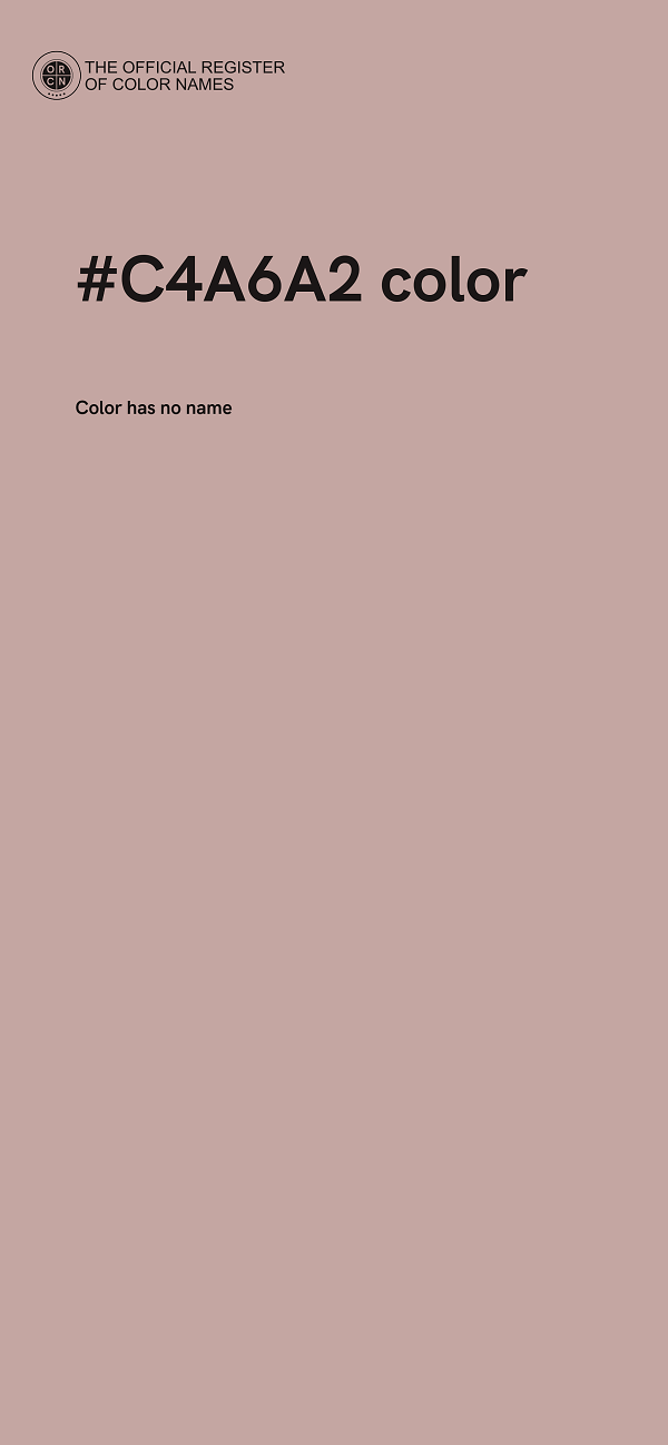 #C4A6A2 color image